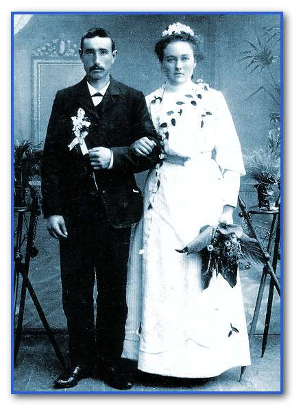 Hochzeit Ehepaar Wallentin 1908