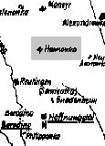 Kartenausschnitt deutsche Siedlungen bei Hannowka 1940